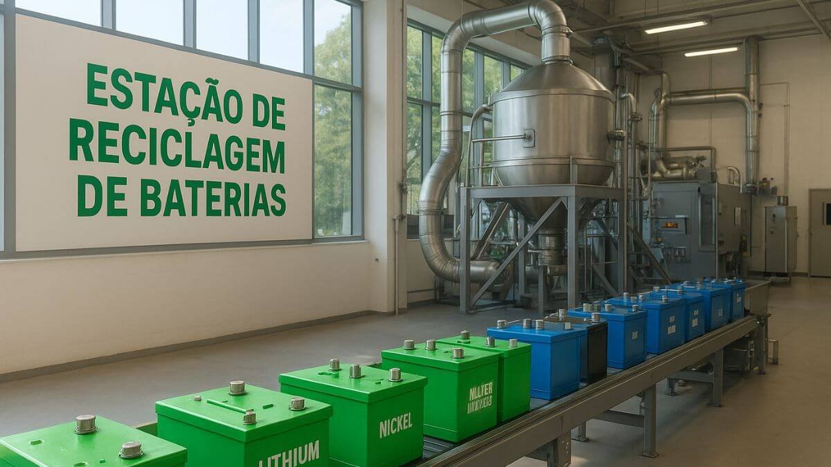 Estacao de reciclagem de baterias
