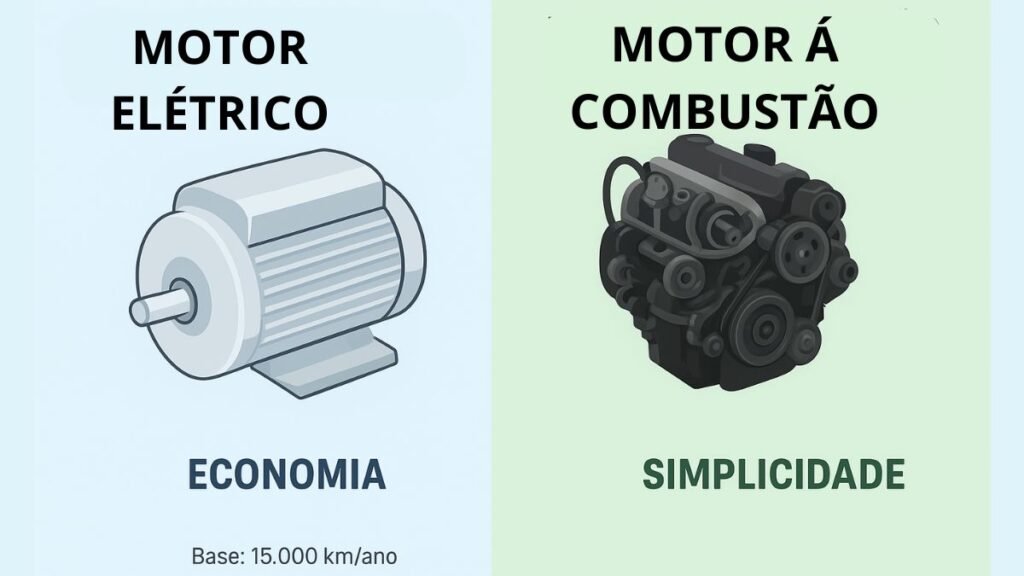 Manutenção de Carros Elétricos: Mais Barato que os a Combustão? 7 MOTOR ELETRICO MOTOR A COMBUSTÃO