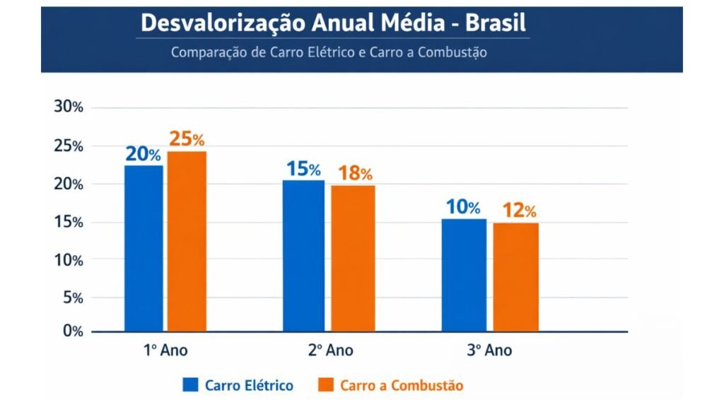 Desvalorização do Carro Elétrico vs Carro a Combustão