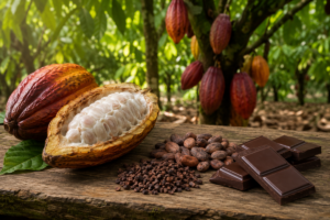 de onde vem o chocolate